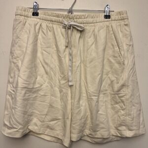 Alpine Design,‎ Men's knit shorts, large, cream NWT